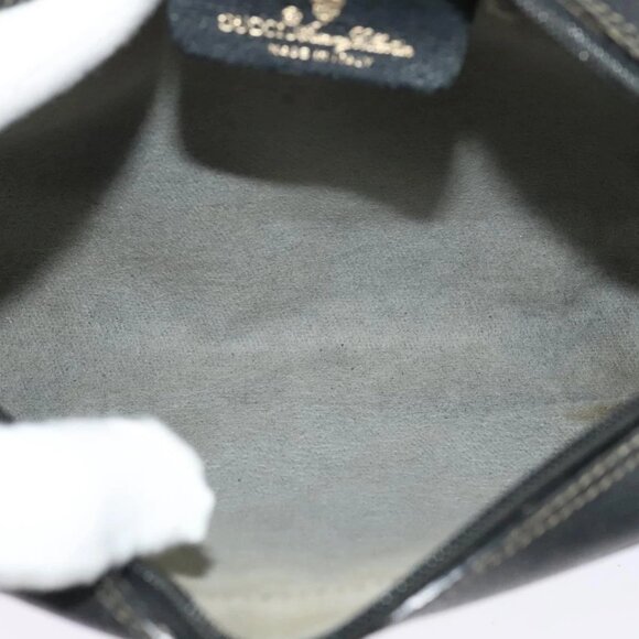 GUCCI GG Supreme Web Sherry Line Bag PVC Black Gold 119 02 087 Auth 120941 - Picture 10 of 16